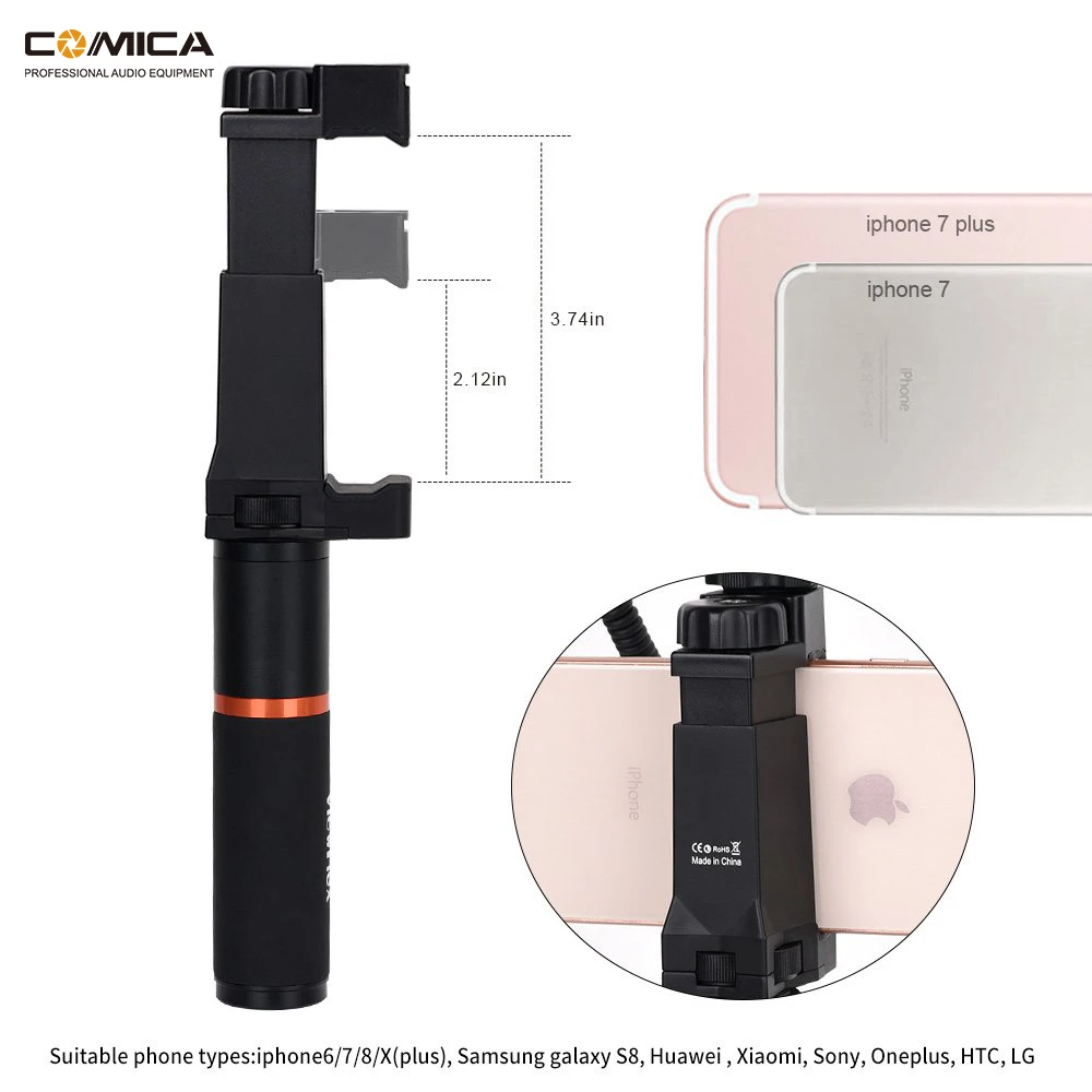 Comica Smartphone Video Kit CVM-VM10-K Video Surveillance Equipment For iPhone Samsung Huawei Phone Comica Smartphone Video Kit CVM-VM10-K Video Surveillance Equipment For iPhone Samsung Huawei Phone