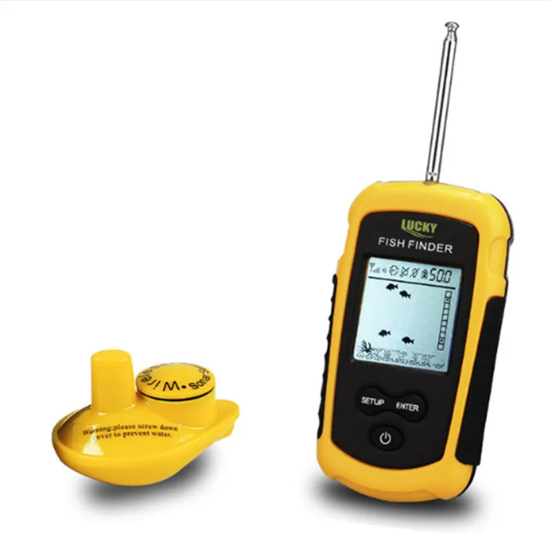 

LUCKY FFW1108-1 40m/120ft Portable Fish Finder Fishing Alarm LCD Fishfinder Fishing Accessories Waterproof Fishing Finders Pesca