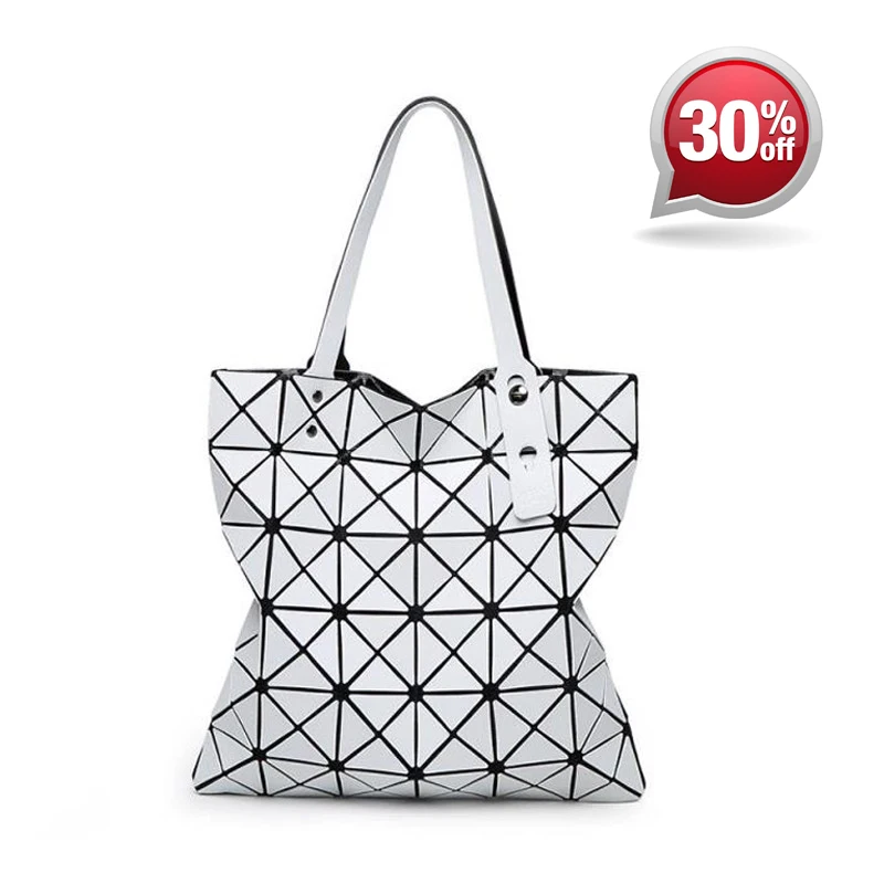 

Promotion Women Fashion Folding Handbags Geometry Bao Handbag Ladies Casual Tote Top-handle Bag Tote Messenger Shoulder Bags
