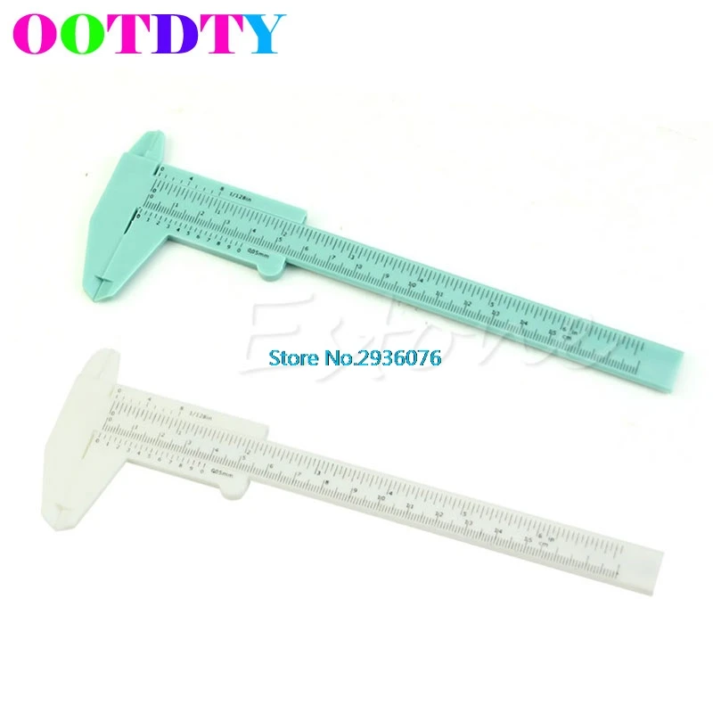 

OOTDTY 6 Inch 150mm Plastic Ruler Sliding Gauge Vernier Caliper Jewelry Measuring APR28_20