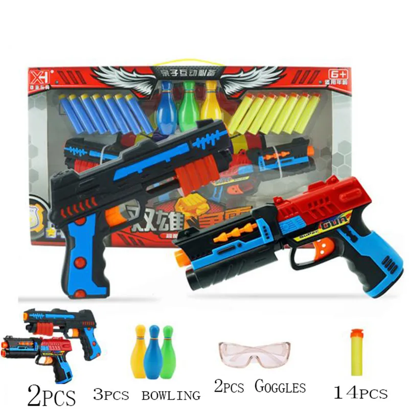 

Manual Plastic Airsoft Air Guns with Goggles set Soft Bullet Toy Rifle Gun Weapons Boy Gift A003 1set/lot