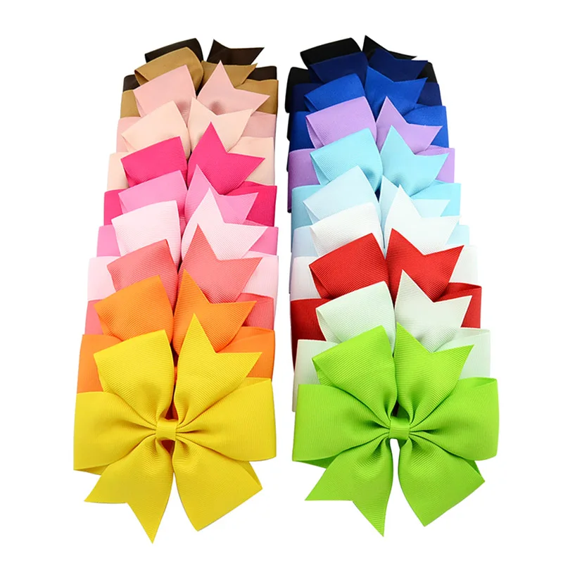 

1Pcs New 4.5 Inch Boutique Hair Bow Clip with Big Bow tie Hair Clips Girls Hair Accessories child Crocodile hairpin 624