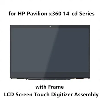 

Touch Glass Digitizer IPS LCD Display Screen Bezel Assembly for HP Pavilion x360 14-cd0047tx 14-cd0048tx 14-cd0049tx 14-cd0050tx