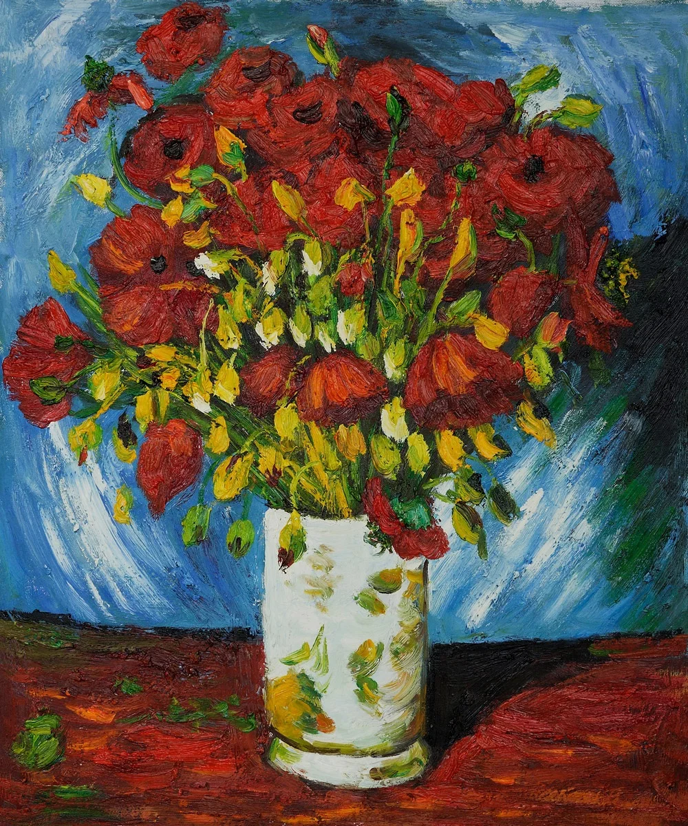 Alta Qualità Pittura A Olio Riproduzioni Su Tela Papaveri Di Van Gogh Pittura Dipinta A Mano