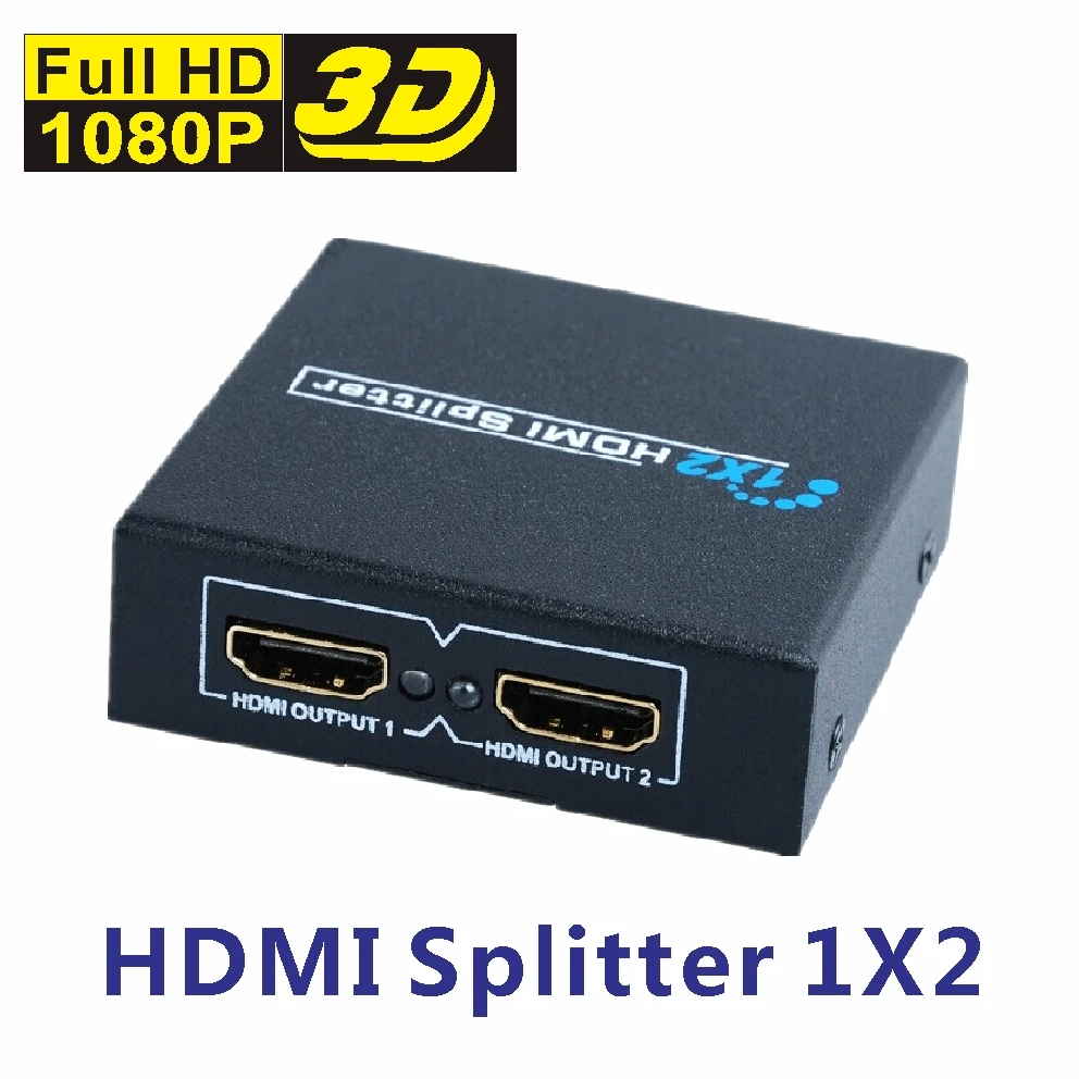 HDMI сплиттер Switcher конвертер Усилители домашние повторителя 1-2 1x2 1 в 4 из для FullHD 1080 P 3D HDTV HDCP аудио-видео сепаратор