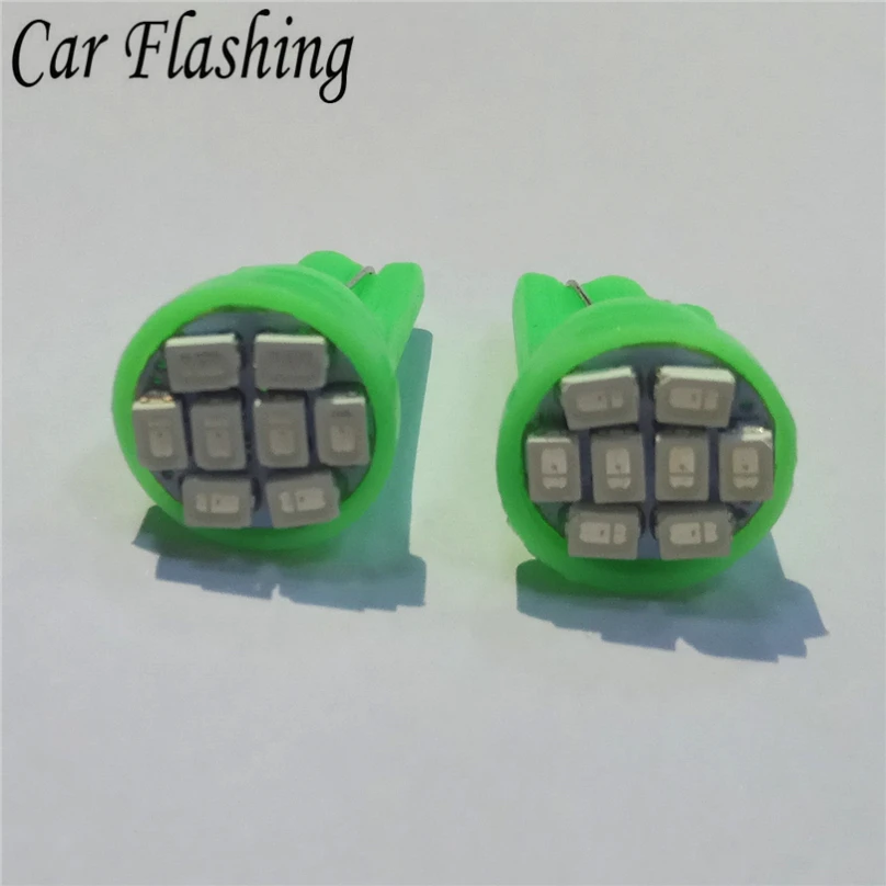 Автомобиль мигающий светодиодный T10 8 smd 1206 s 8SMD автомобильный сигнал светильник 194