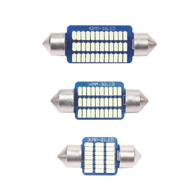 1 шт. C5W светодиодный фестон 31 мм 36 мм 39 мм 41 мм Автомобильный интерьерный светильник Canbus 3014 без ошибок купольный светильник для чтения лампочки автомобильная лампа 12 В