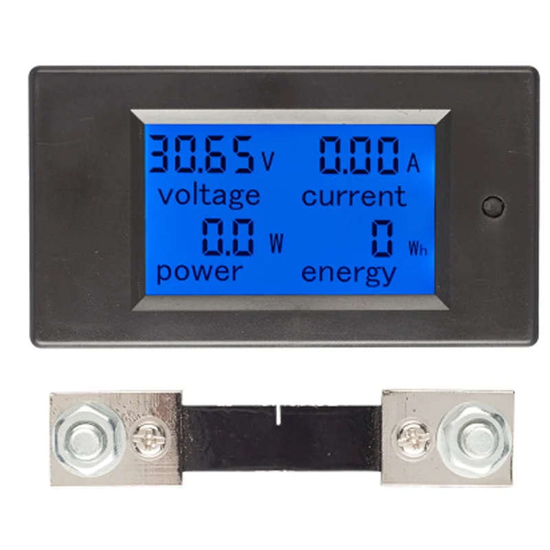 DC 50A//100A Amperemeter Tester Digital LCD Leistungsmesser Multimeter Voltmeter
