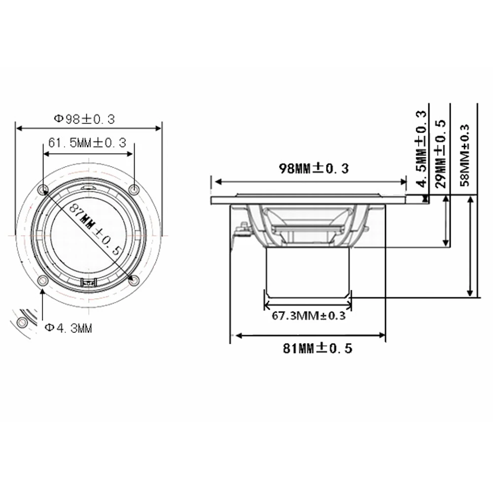 Tenghong 1 шт. 3 дюймов полный спектр Динамик Hi-Fi 4/8Ohm 15 Вт стекловолокнистая тканая бассейна Bluetooth Аудио Громкий Динамик СЧ открытая сделай сам