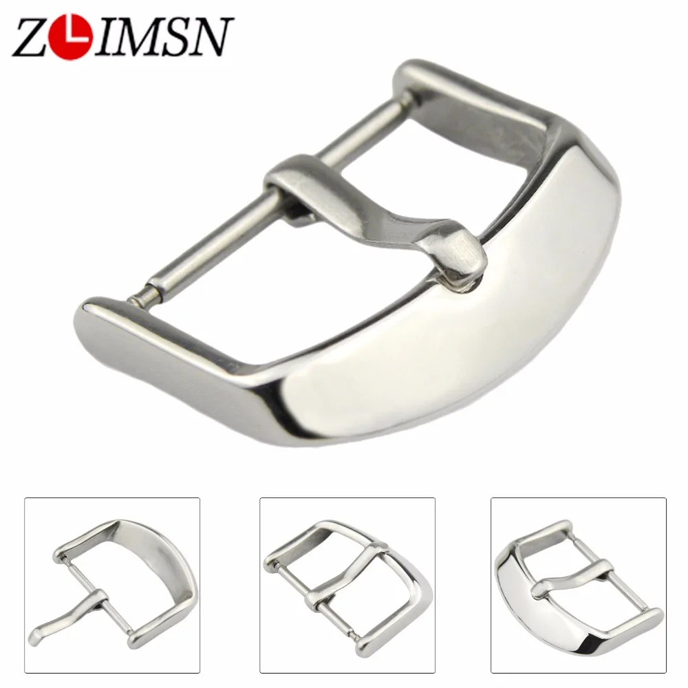 

100Pcs DHL Metal Buckle Watch Clasp Silver Stainless Steel Pin Clasps Relogio Masculino CL177 18mm 20mm 22mm 24mm EMS