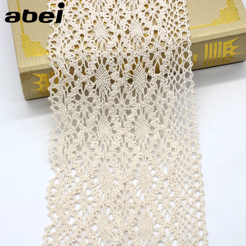 1Yard 13cm wide Handmade Patchwork Cotton Material Lace Ribbon Lace Trimming lace ribbon cotton ribbon lace decoration lace accessories lace sewing supplies lace sewing accessories lace garment accessories lace fabric