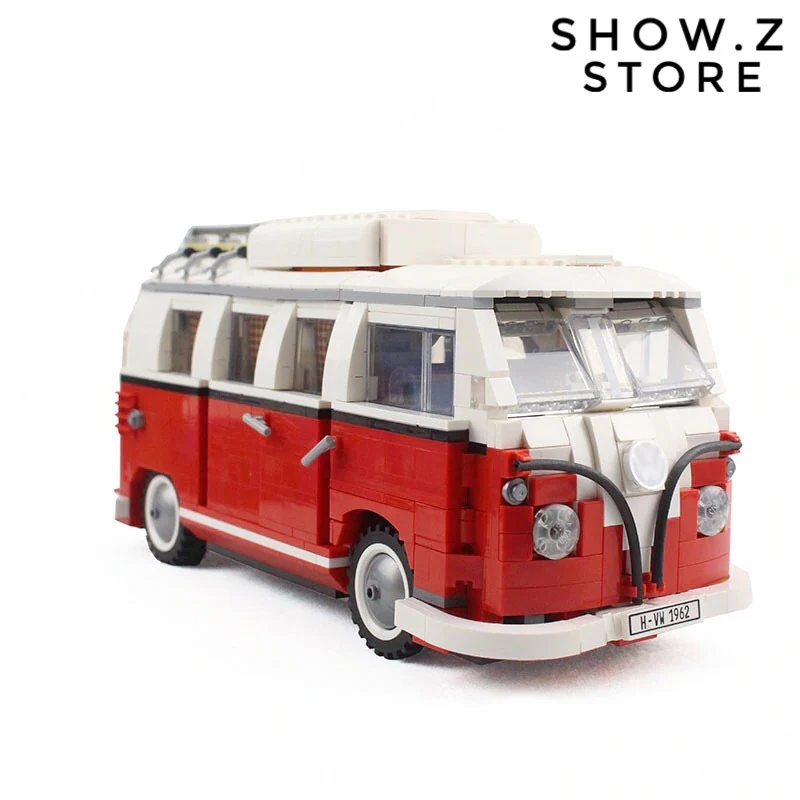 

[Show.Z Store] [No Box] Lepin 21001 Folks wagen T1 Camper Van 10220 1354Pcs Creator Expert Series Legoinglys Action Figure