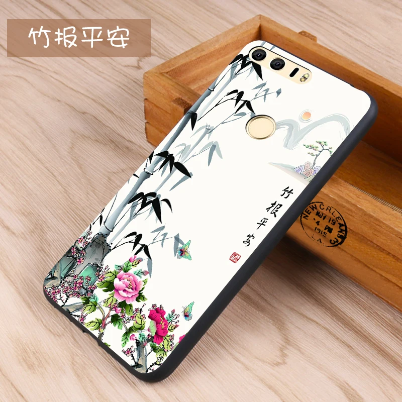 Huawei honor 8 Case Original Cover for Huawei honor 8 Case Bag honor 8 Cover Skin Wolf Fish Skull Fundas 100% 19