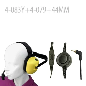 

Heavy duty Noise reduction Headset-Yellow+Mini Din Plug 44-MM for i205 i265 i275 i305 i315 i325 i355 i530 i605 i710 i730 i733