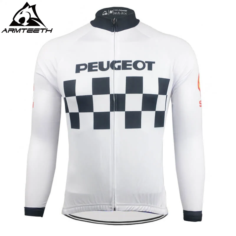 Hot Sale Shell Long Sleeve Cycling Pro Jersey Men MTB Shirts Breathable Bike Long Sleeve