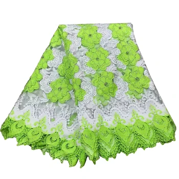 

2018 Modern African Tulle lace fabric with rhinestones Popular special mesh lace fabric for pretty dress A583-2