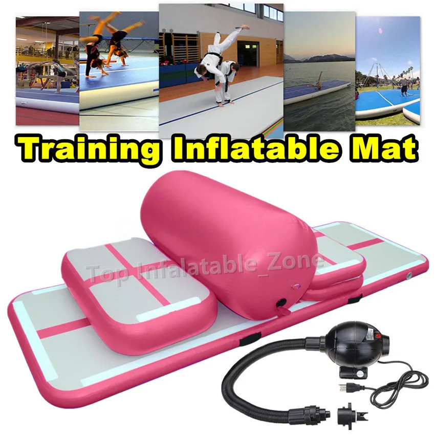 

Free Shipping Inflatable Airtrack Set Air Floor Air Board Air Block Air Roller Tumbling Gymnastics Mattress Gym Tumble Mat