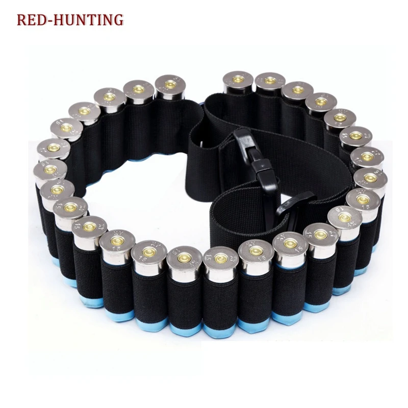 

Tactical Gun Accessories Hunting 29 Rounds Ammo Holder Shells Buckle Type Belt Shot gun Cartridges Carrier