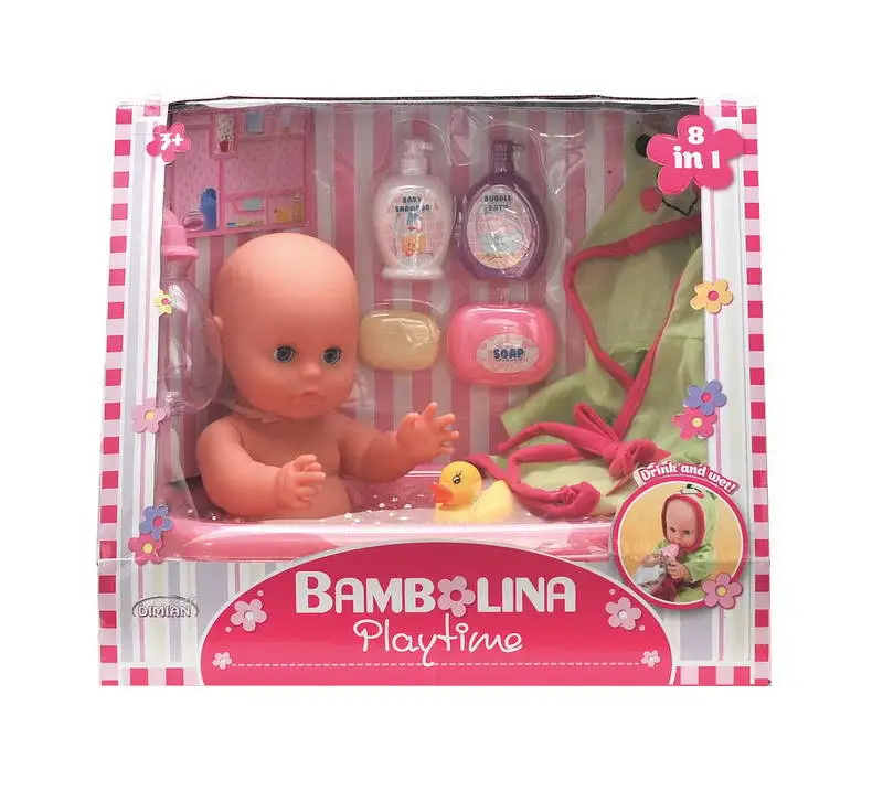 Кукла DIMIAN 33 см Bambolina с ванной и аксессуарами 1405-M7 | Игрушки хобби