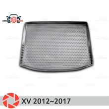 Коврик для багажника Subaru XV 2012~, коврик для багажника, Нескользящие полиуретановые грязеотталкивающие накладки, интерьер багажника, автомобильный стиль