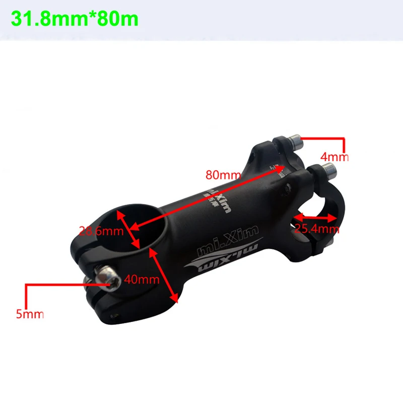 MTB велосипед стволовых 28.6 мм* 31.8 мм* 32-60-80-100mm Алюминий сплав Mountain супер короткая дорога Велосипедный вынос руля