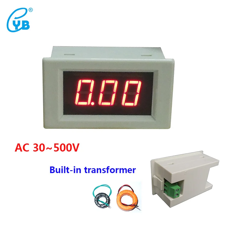 YB4835 AC 80 300 В измеритель тока светодиодный цифровой Амперметр 220 в источник питания