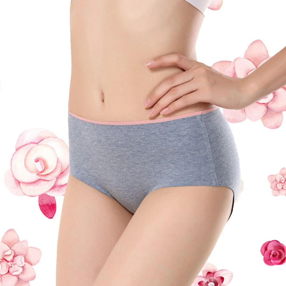 Fashion Women Briefs Soft Seamless Cotton Comfortable Healthy Underwear