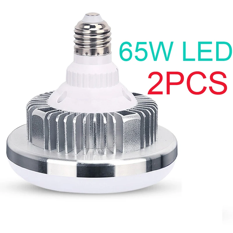 

2 PCS 220V 65W LED Bulbs 5500K Continous Lighting Lamp Photo Studio Light White Color Photo Studio Lamp