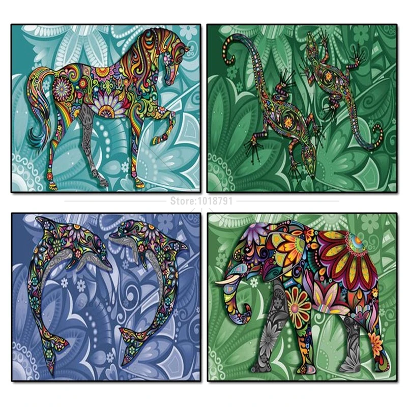 

5D Diy Diamond Painting Cross Stitch Color horse Diamond Mosaic Diamond Embroidery picture Rhinestones Gift Resin Dmc