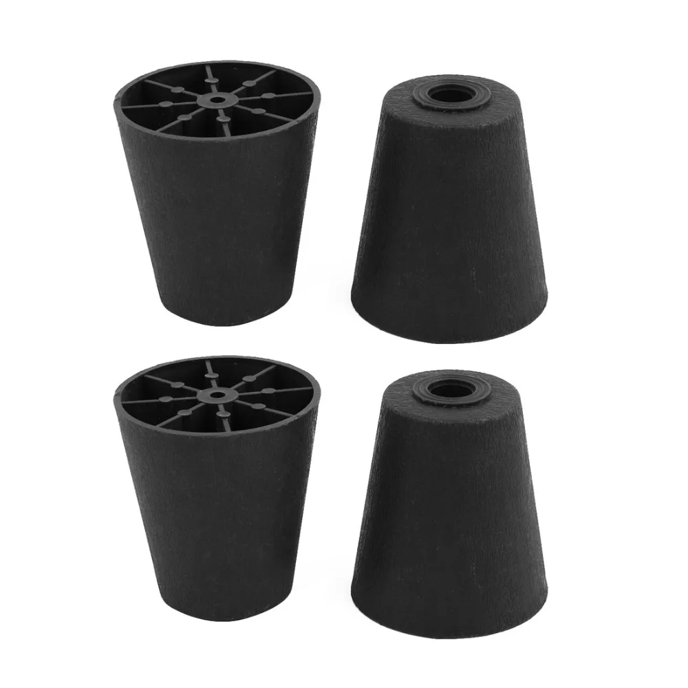 UXCELL 4Pcs Furniture Chair Leg Foot Plastic Floor Protector Glide 60mm
