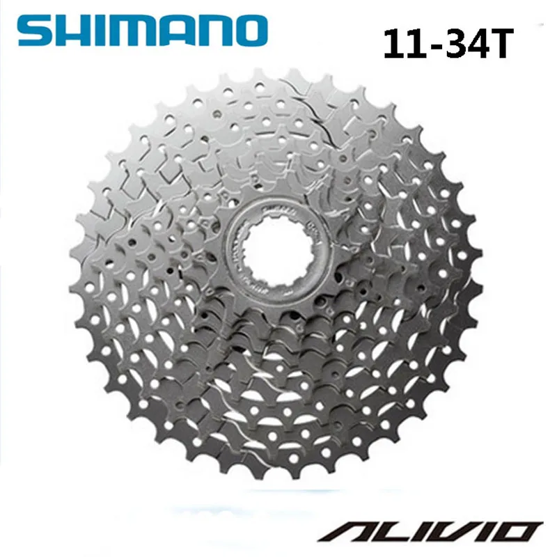 SHIMANO ALIVIO CS-HG400 K7 الدراجة الجبلية MTB دراجة أجزاء 9 S كاسيت Freewheel 9/27 سرعات ضرس الشريط 11-32/34 /36 T