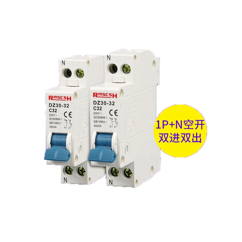 Мини автоматический выключатель DPN Mini DZ30 32 1P + N 16a 230 в на DIN рейку RCBO