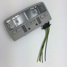 Colore grigio Luce di Cupola Lampada di Lettura Interno per VW Passat B5 3BD 947 105 2EN