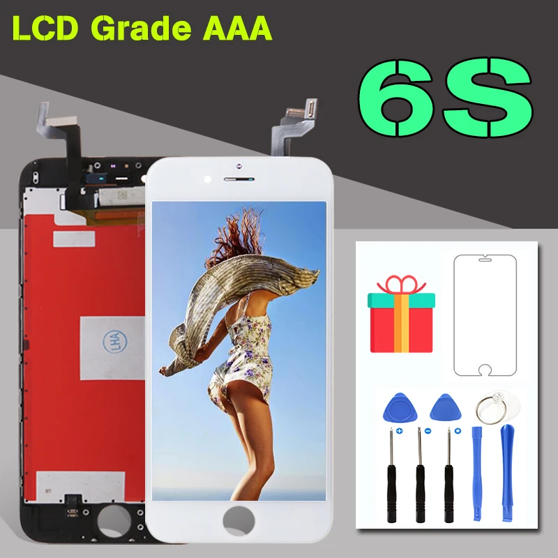 

1PCS AAA+ 100% Tested For iPhone 6S Pantalla LCD Touch screen Digitizer Repair Parts Display Connector Assembly Replacement