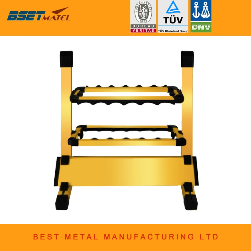 

Golden Yellow Aluminum Alloy Fishing Rod Rack Holder Stand Support for Fishing Rod Set Capacity 12pcs of fishing rod