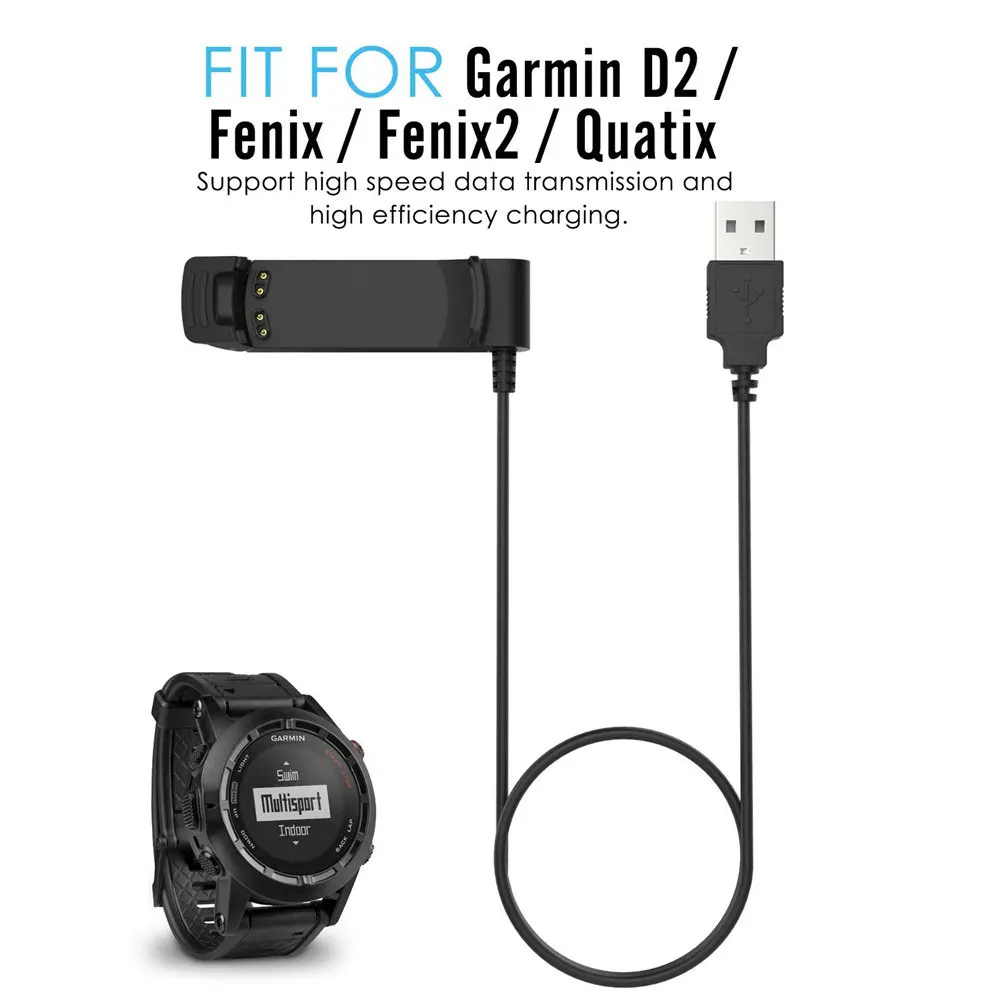 Зарядное устройство для смарт-часов Garmin Fenix 2/Fenix/D2/Quatix/Tactix сменный USB кабель синхронизации данных и зарядки умные аксессуары