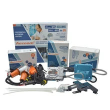 Aozoom Alta Qualidade Fast Start HID Xenon Kit AC 12 V H4 35 W Base de Metal Núcleo Cerâmico Lâmpada Xenon Lâmpada 5500 K e Digital lastro