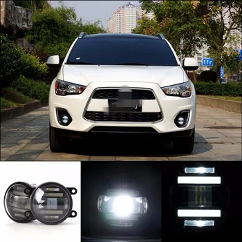 

JanDeNing Car Refit Super bright 2 in 1 functions LED lens fog lamp+daylight lamp for Mitsubishi Outlander/ASX /PAJERO SPORT