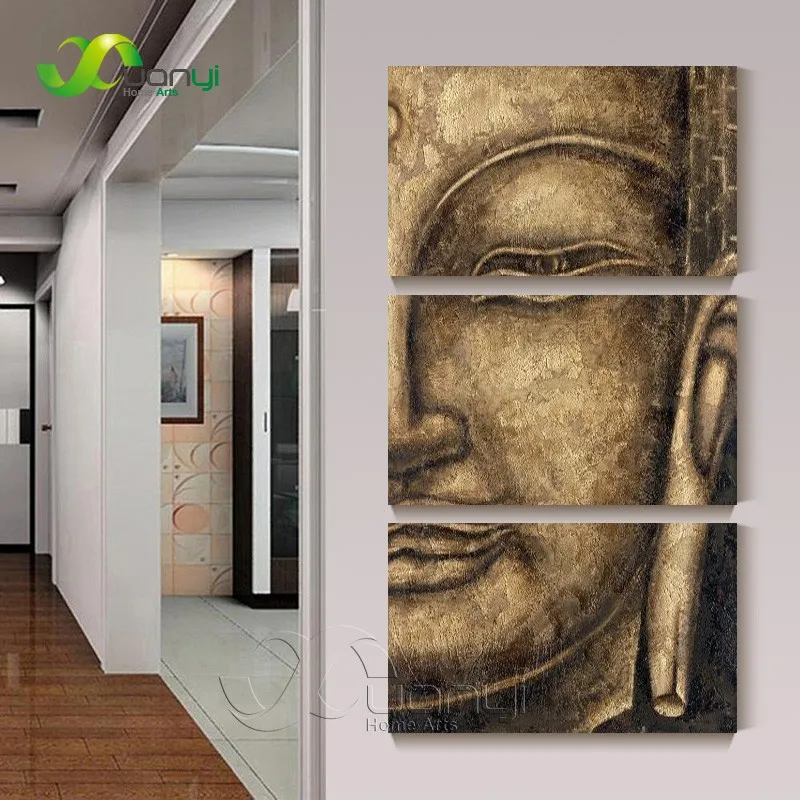 Картина маслом Будда лицо Статусная картина постер Холст Настенная для гостиной