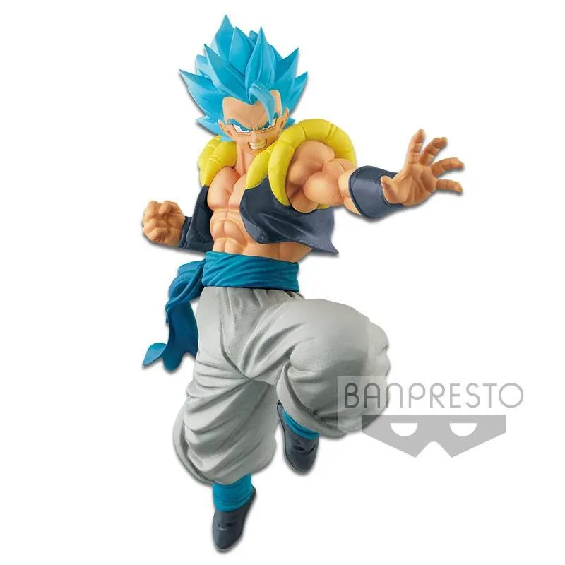 

Original Banpresto Dragon Ball Super ULTIMATE SOLDIERS-THE IV MOVIE Blue Gogeta PVC action figure model Figurals Dolls