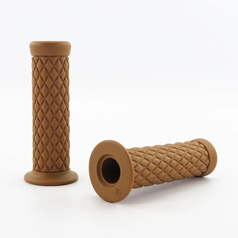 

7/8" Motorcycle None-Slip Gel Rubber Handlebar Grip Bobber Cafe Racer Sport Bike Universal Motorbike Hand Grips Handle Handlebar