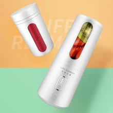 Портативная USB электрическая домашняя соковыжималка для фруктового шлака для сока, разделительный фильтр, соковыжималка, молочный встряхиватель 300 мл, блендер
