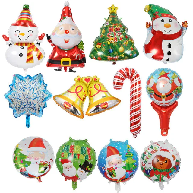 Heart Bell Aluminum Foil Balloons Christmas Party Birthday Decoration WST