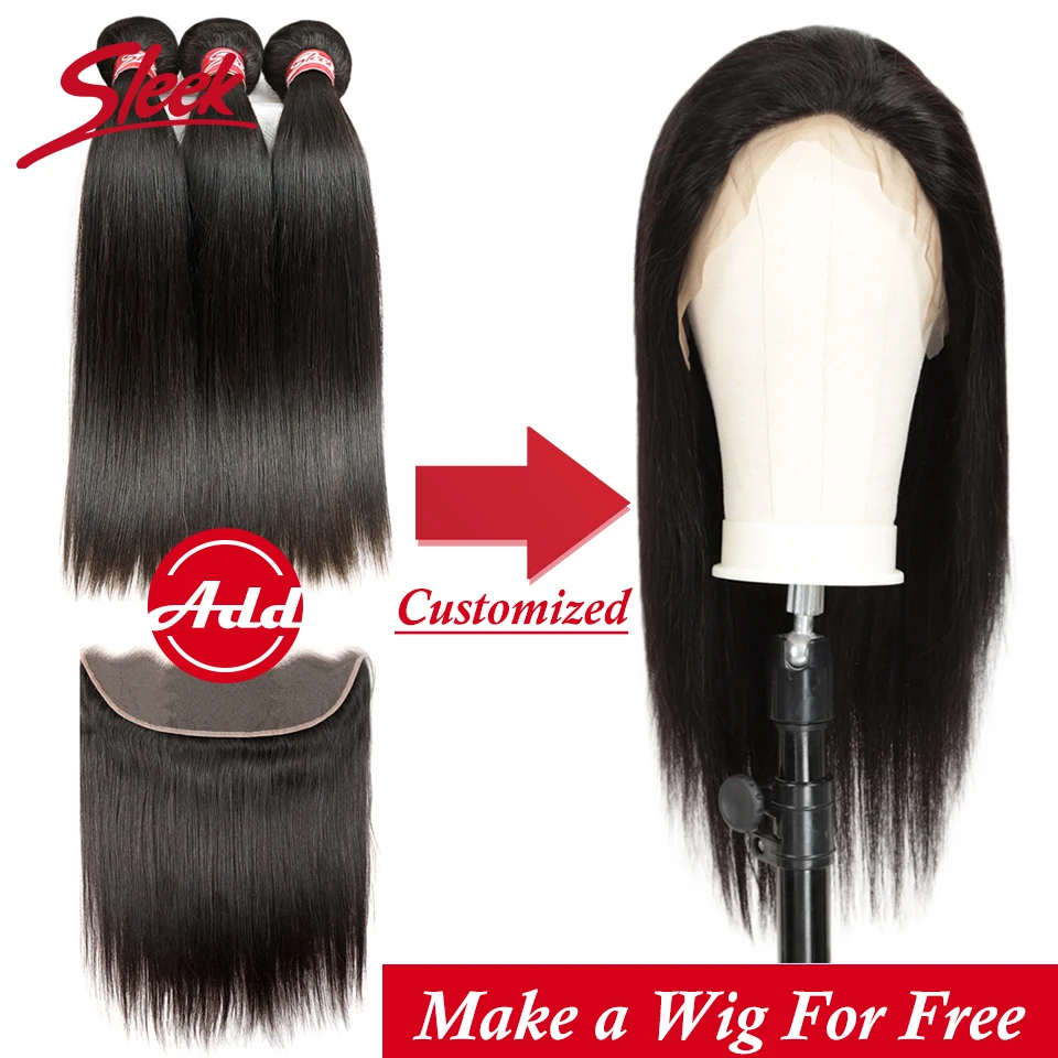 

Sleek Short Lace Front Human Hair Wigs Straight Lace Front Wig Brazilian Natural Hair Straight Human Hair Wigs Customized Wig