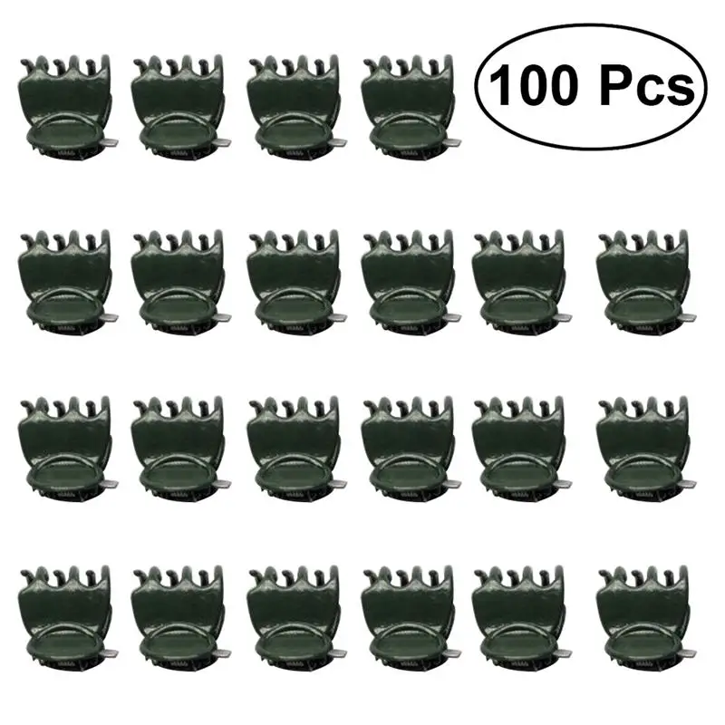 

100pcs Orchid Clips Plant Orchid Support Clips Garden Flower Vine Clips For Supporting Stems Vines Stalks