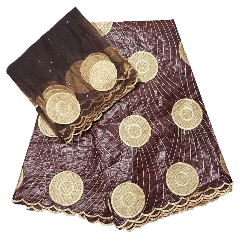 

Rhinestones Embroidery Latest African Laces Nigerian Lace Fabrics Tissu Bazin Riche Getzner With 2 Yards French Net Lace L78-1
