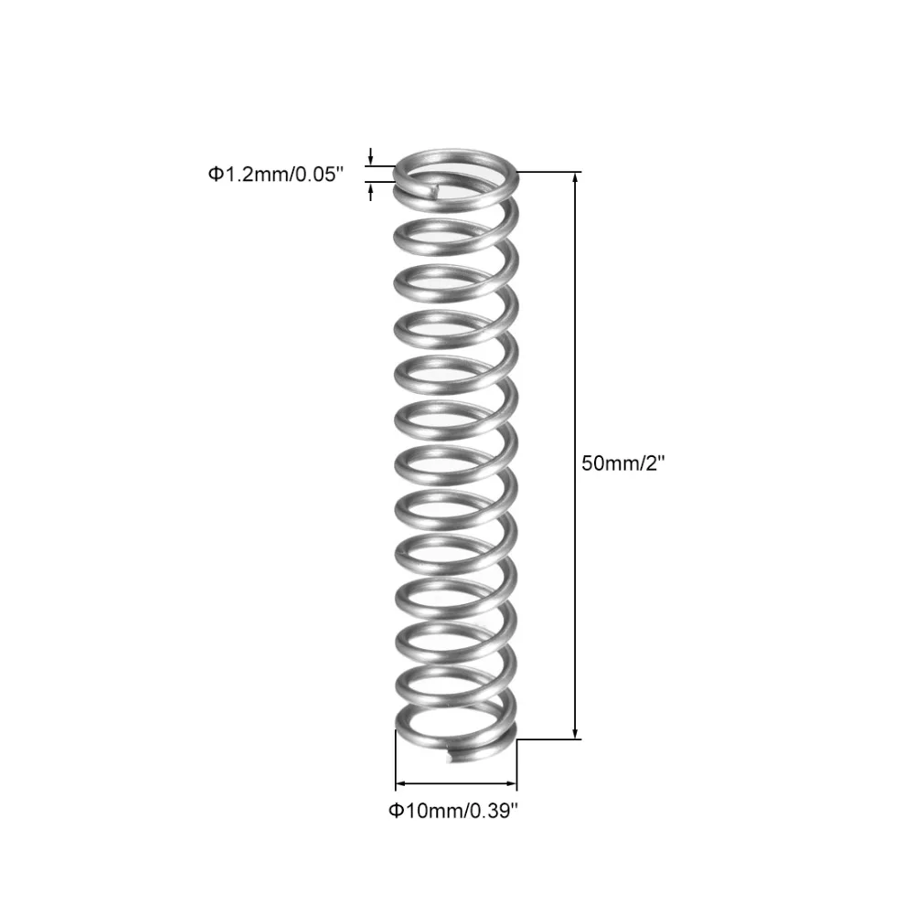UXCELL 10 шт. пружины провода Диаметр 0,0" /0,03"/0,03" /0,047"/0,0" Сплав нержавеющая сталь катушки Расширенный сжатый пружины