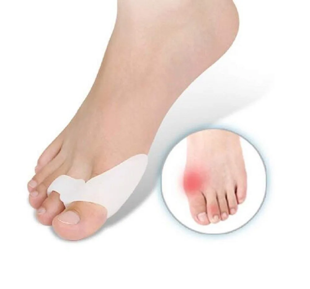 2 piezas Hallux Valgus pies Cuidado del dedo del pie separador Bunion Toe protectores alisador alineación herramienta de cuidado del pie 2 piezas Hallux Valgus pies Cuidado del dedo del pie separador Bunion Toe protectores alisador alineación herramienta de cuidado del pie