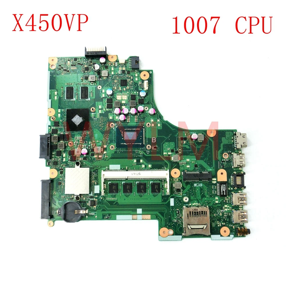 

X450VP With 1007 CPU 2GB memory mainboard REV 2.0 For ASUS X450 X450VP laptop motherboard Tested Working Well free shipping