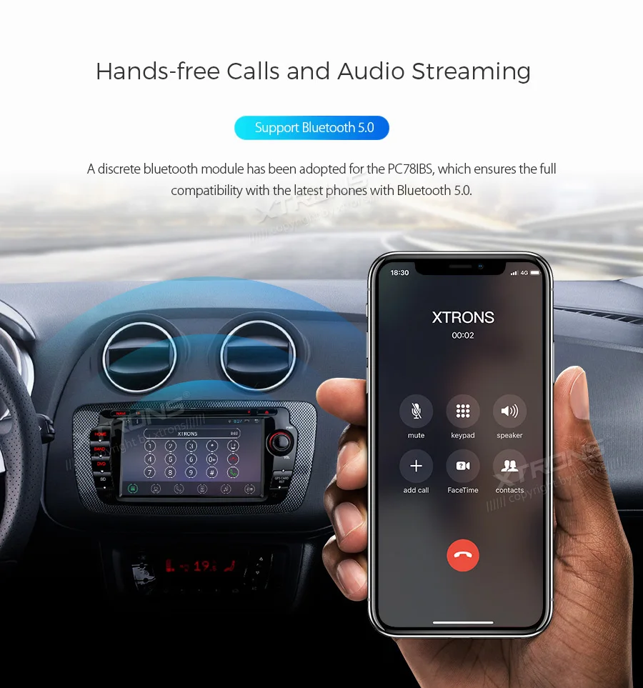 Best XTRONS 7" Android 8.1 Quad Core 16GB ROM car Multimedia System DVD Player GPS Navigation for Seat Ibiza MK4/6J 2009-2013 RCA 3